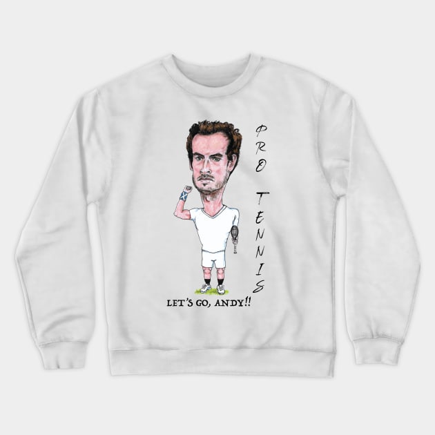 Andy Murray Pro Tennis Crewneck Sweatshirt by dizzycat-biz